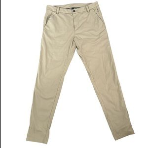 Lululemon Commission Slim Fit Pant. Waist 32. Khaki.